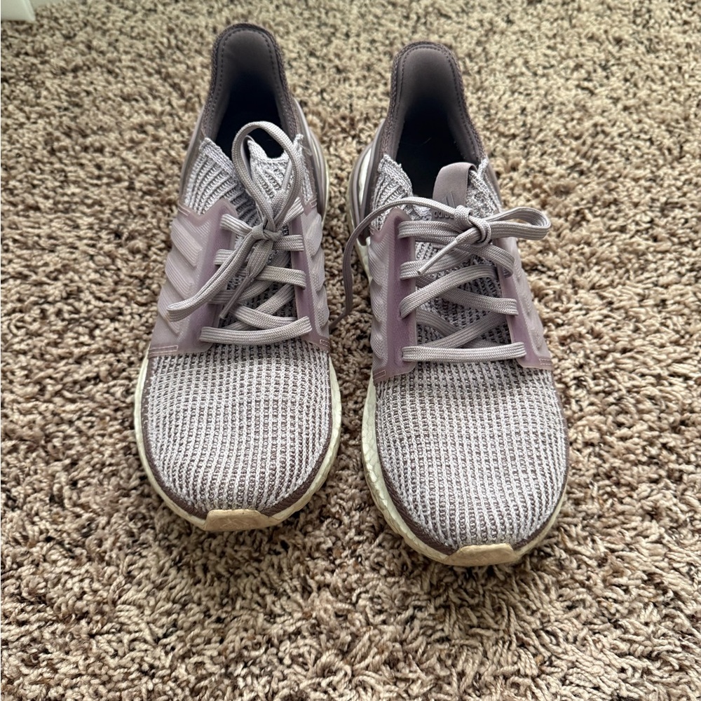 Adidas Light Purple Running Shoes